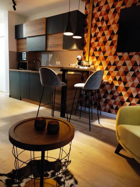 Living room, kitchen
