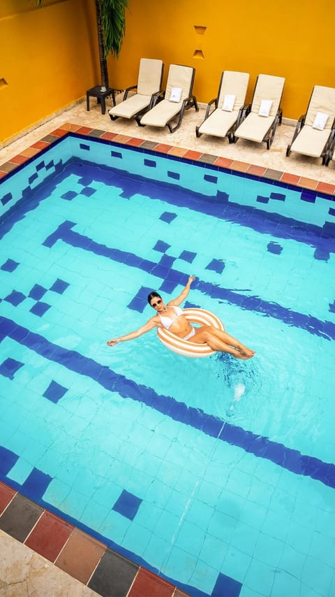 People, Pool view, Swimming pool, group of guests, sunbed