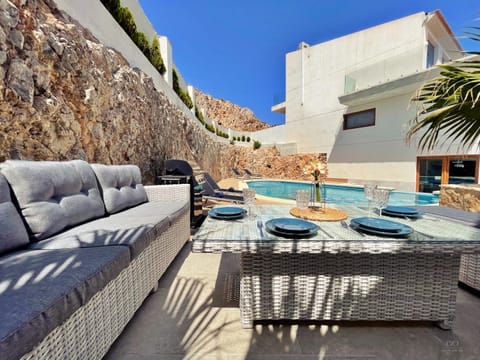 Patio, Day, Seating area, Pool view, Swimming pool, sunbed