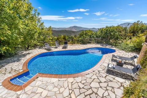 Property building, Living room, Swimming pool