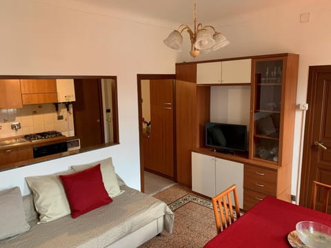 Living room, kitchen