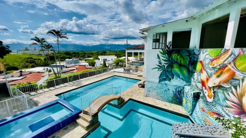 Day, Natural landscape, Mountain view, Pool view, Swimming pool, Swimming pool, sunbed