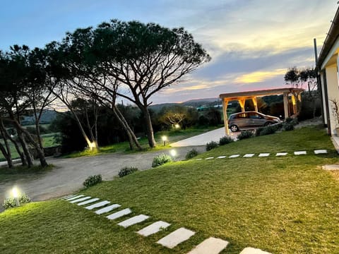 View (from property/room), Garden view, Sunset