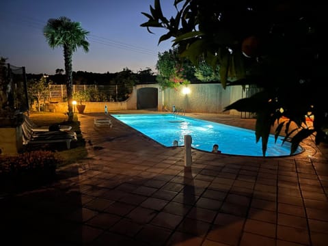 Swimming pool, Sunset