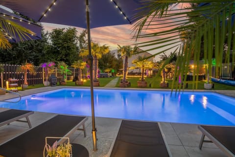 Swimming pool, Swimming pool, Sunset