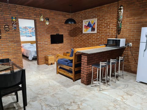 Bed, Kitchen or kitchenette, Living room