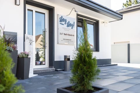 Property building, Facade/entrance, Property logo or sign