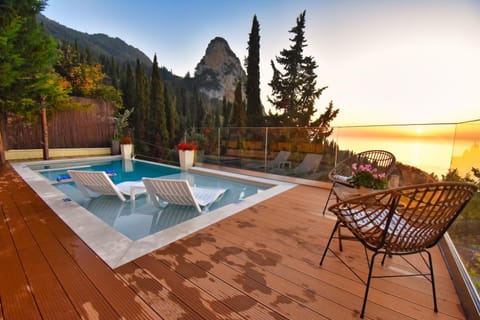 Casa Tramonto Beach View Agios Gordios Corfu Villa in Corfu, Greece