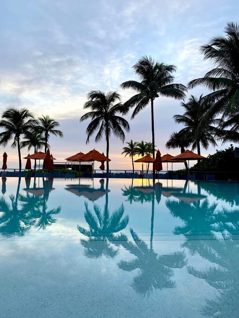 Day, Natural landscape, Pool view, Sea view, Swimming pool, Sunrise, Sunset, sunbed