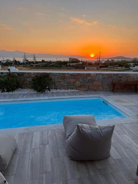 Pool view, Sea view, Swimming pool, Sunset