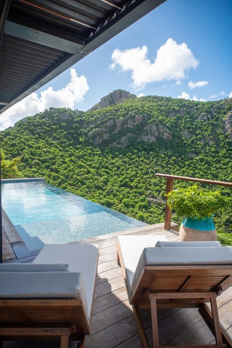 Patio, Natural landscape, View (from property/room), Pool view, Swimming pool, sunbed