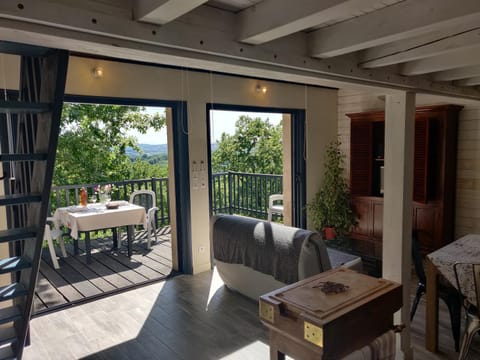 Natural landscape, View (from property/room), Balcony/Terrace, Living room