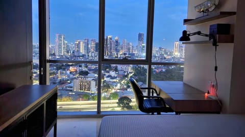 Evening entertainment, Bedroom, City view