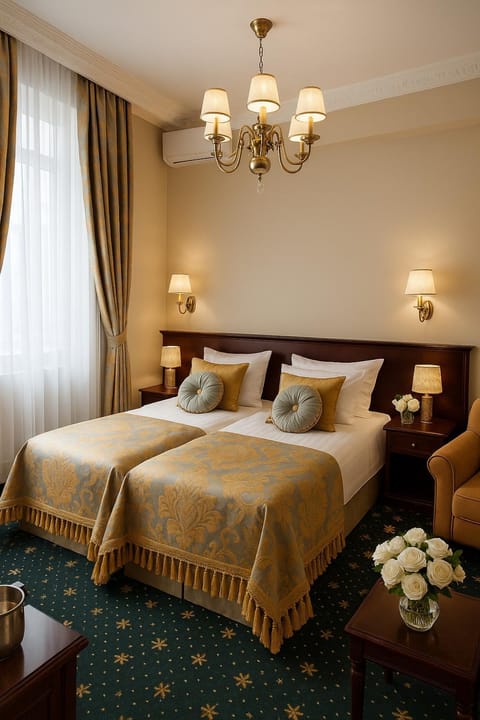 Bed, Living room, Photo of the whole room, Seating area, Bedroom