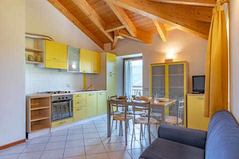 Kitchen or kitchenette, Living room, Dining area