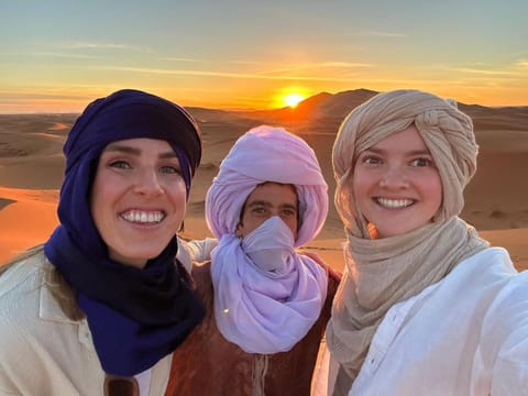 People, Natural landscape, Sunrise