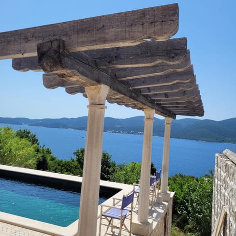 Green Marble Pool Cottage 3 BR in 2 adjoining stone buildings on a 2 acre private land Villa in Dubrovnik-Neretva County