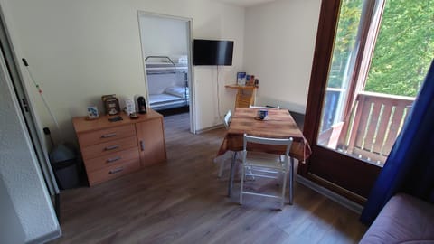 TV and multimedia, Coffee/tea facilities, View (from property/room), Dining area, Mountain view, bunk bed, storage