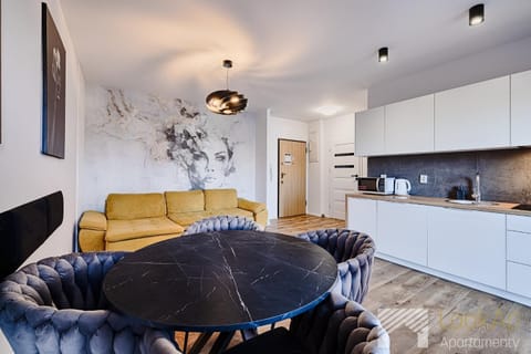 Kitchen or kitchenette, Living room, Dining area