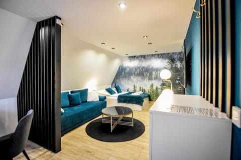 Bed, Living room, Photo of the whole room, Seating area, Bedroom