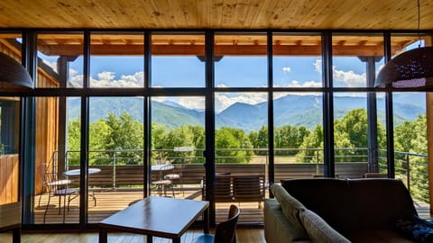 Balcony/Terrace, Living room, Mountain view, Mountain view