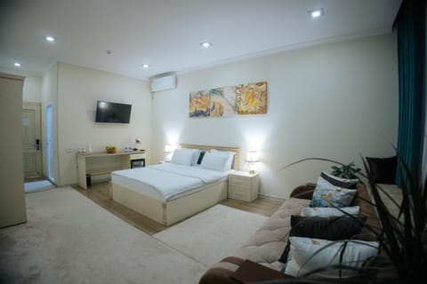Bed, Photo of the whole room, air conditioner