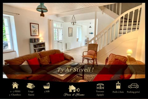 TY AR STIVELL, l’équilibre entre terre et mer 4-7 personnes à MOELAN SUR MER House in Clohars-Carnoët