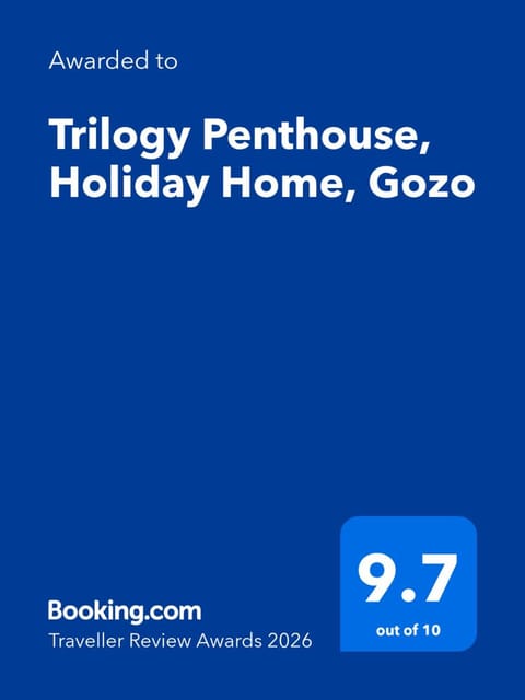 Trilogy Penthouse, Holiday Home, Gozo Apartment in Malta