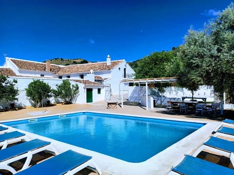 Swimming pool, sunbed