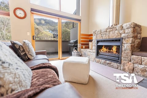 Living room, fireplace