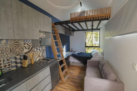 Kitchen or kitchenette, Living room