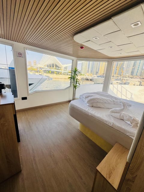 Boat Camping Docked boat in Dubai