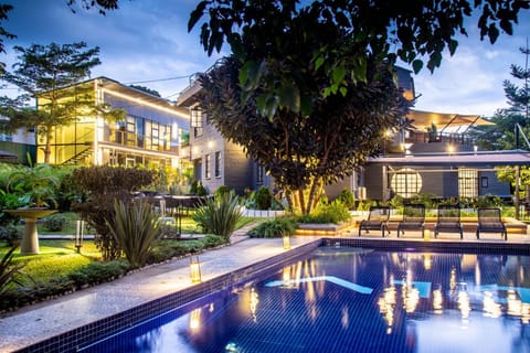 Property building, Pool view, Swimming pool