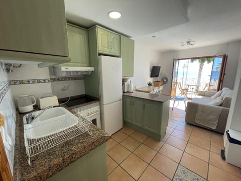 Living room, kitchen