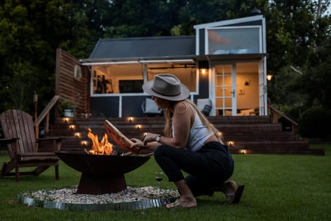 Property building, Patio, Night, People, Guests