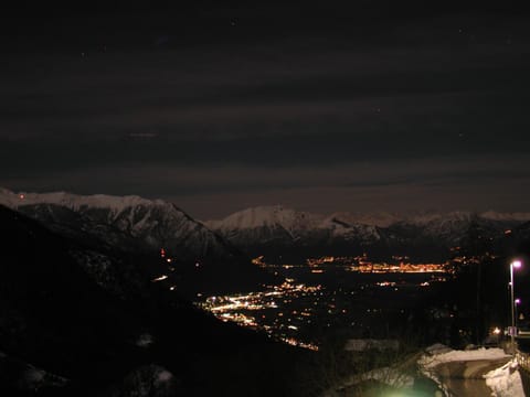 Night, City view, Mountain view