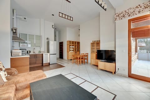 Bed, TV and multimedia, Balcony/Terrace, Kitchen or kitchenette, Living room, Photo of the whole room, Seating area, Area and facilities