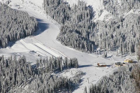 Natural landscape, Bird's eye view, Winter, Mountain view
