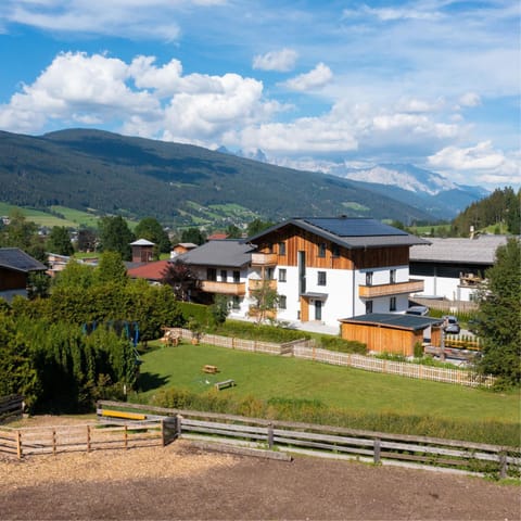 Property building, Spring, Day, Natural landscape, Mountain view