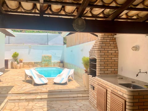 BBQ facilities, Pool view, Swimming pool, sunbed
