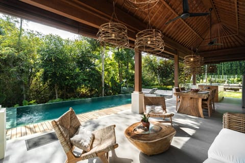 View (from property/room), Seating area, Dining area, Pool view, Swimming pool