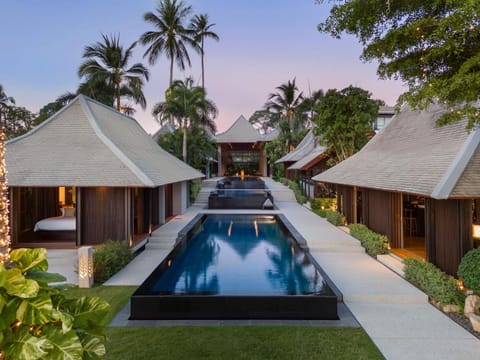 Property building, Day, Garden, View (from property/room), Garden view, Pool view, Swimming pool