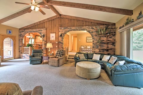 Spacious Lakefront Home with Patio and Boat Dock! House in Minnesota