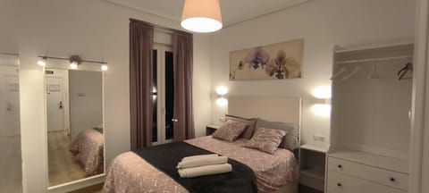 Bed, Photo of the whole room, Bedroom, towels, wardrobe