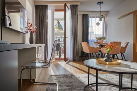 Living room, Seating area, Dining area