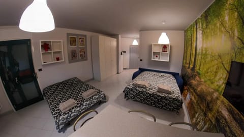 Bed, Living room, Photo of the whole room, Seating area, Bedroom