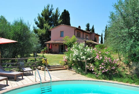 Property building, Patio, Spring, Day, Natural landscape, Summer, Garden, View (from property/room), Balcony/Terrace, Decorative detail, On site, Swimming pool