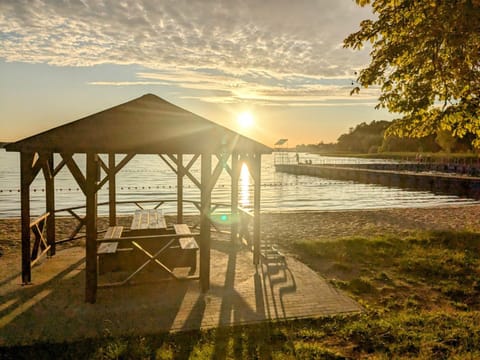 Natural landscape, Beach, Lake view, Sunrise
