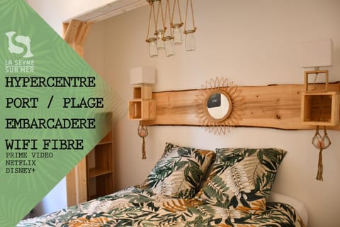Le Cabanon H24,Atypique,Cosy,Port,Plage,Wifi,Netflix Apartment in La Seyne-sur-Mer