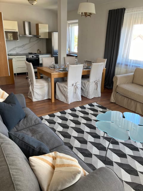 Kitchen or kitchenette, Living room, Dining area